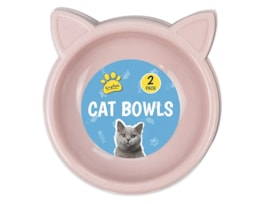 Cat Bowls 2pk - Trend 17cm Cat Bowls 2pk - Trend 17cm