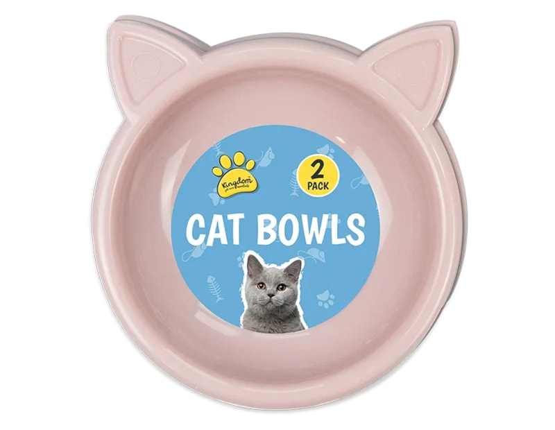 Cat Bowls 2pk - Trend 17cm Cat Bowls 2pk - Trend 17cm