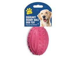 Wholesale Rubber squeaky rugby ball dog toy Wholesale Rubber squeaky rugby ball dog toy