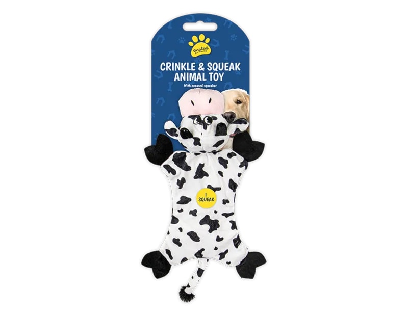 Wholesale Crinkle and Squeak Farm Animal Toy