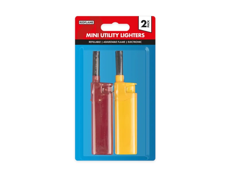 Wholesale Mini Electronic Utility Lighters 2pk Wholesale Mini Electronic Utility Lighters 2pk
