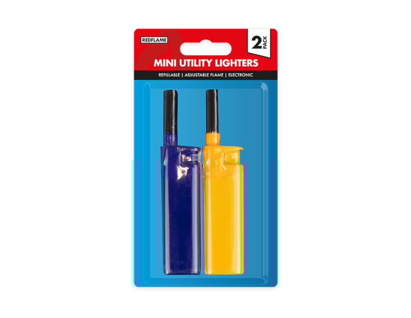 Wholesale Mini Electronic Utility Lighters 2pk Wholesale Mini Electronic Utility Lighters 2pk