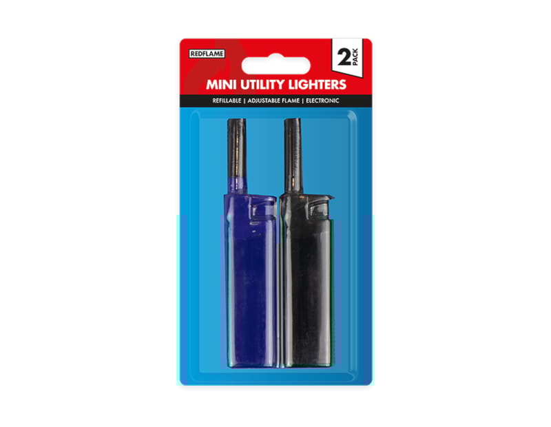 Wholesale Mini Electronic Utility Lighters 2pk Wholesale Mini Electronic Utility Lighters 2pk