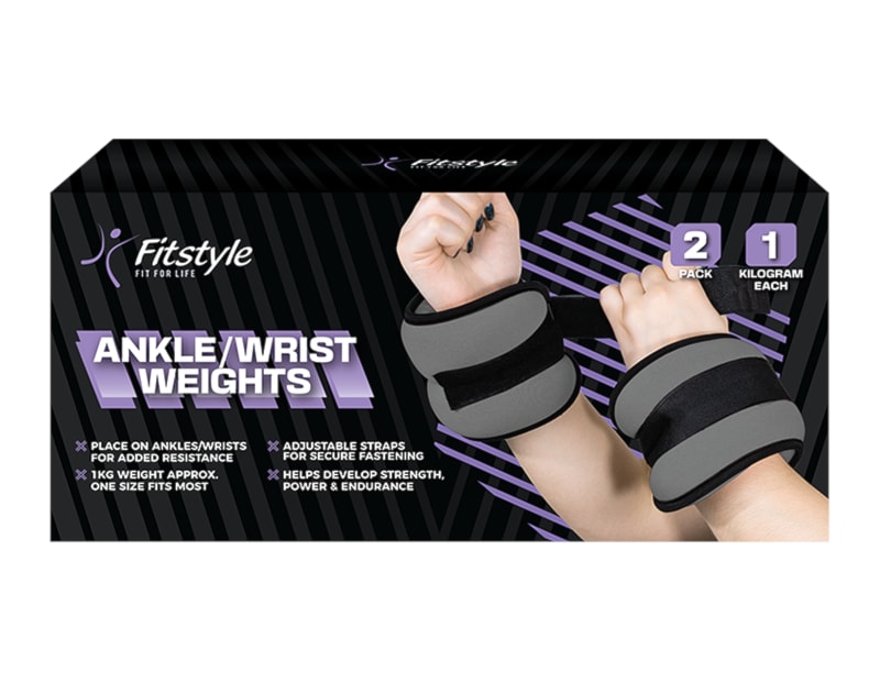 Wholesale Wrist/Ankle Weights 1KG 2pk Wholesale Wrist/Ankle Weights 1KG 2pk
