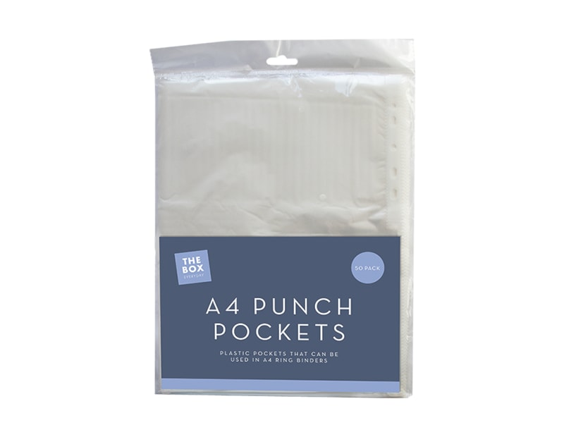 Wholesale A4 Punch Pockets