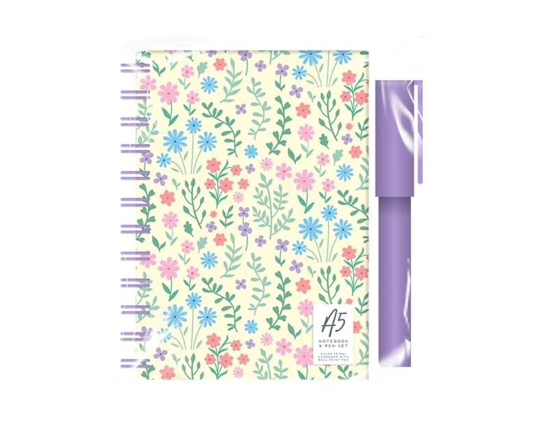 Wholesale A5 Wiro Notebook & Pen Set - Adult