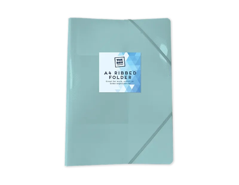 Wholesale Pastel A4 Ribbed Elasticated Folder Wholesale Pastel A4 Ribbed Elasticated Folder