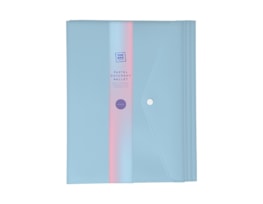 Wholesale Pastel Document Wallets 4pk