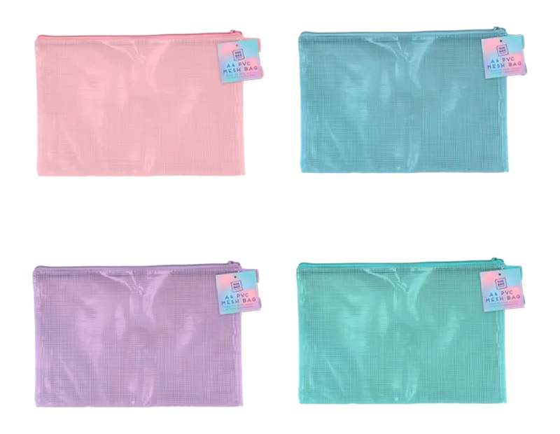Wholesale A4 PVC Mesh Bag CDU