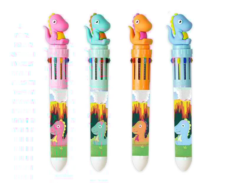 Wholesale Dinosaur 10 Colour Pen CDU Wholesale Dinosaur 10 Colour Pen CDU