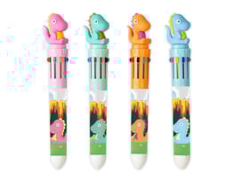 Wholesale Dinosaur 10 Colour Pen CDU