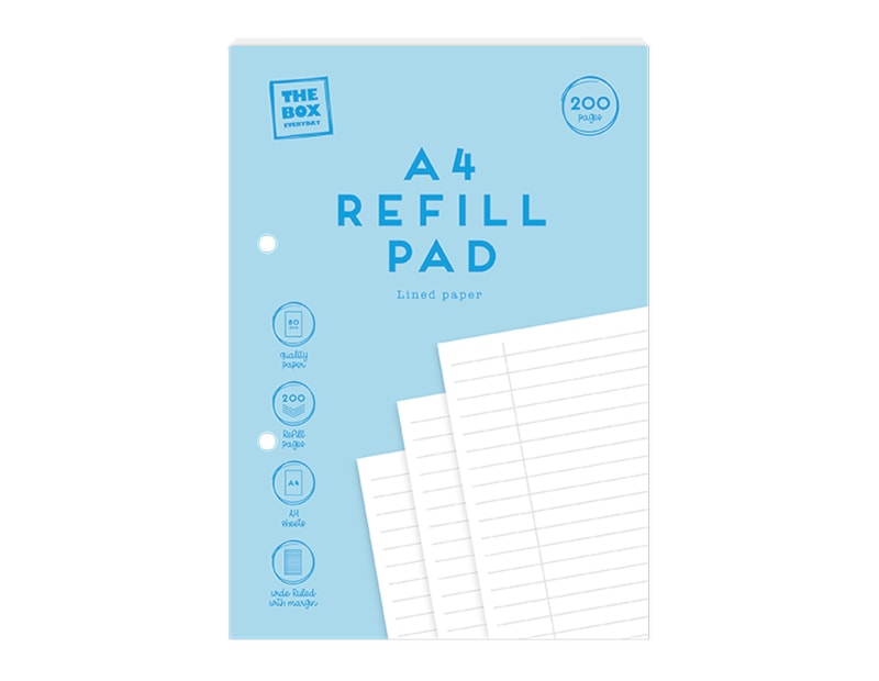 Wholesale Pastel A4 Refill Pad - 200 pages - 80gsm Wholesale Pastel A4 Refill Pad - 200 pages - 80gsm