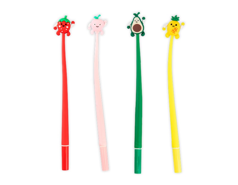 Wholesale Fruit Face Bendy Pens CDU Wholesale Fruit Face Bendy Pens CDU
