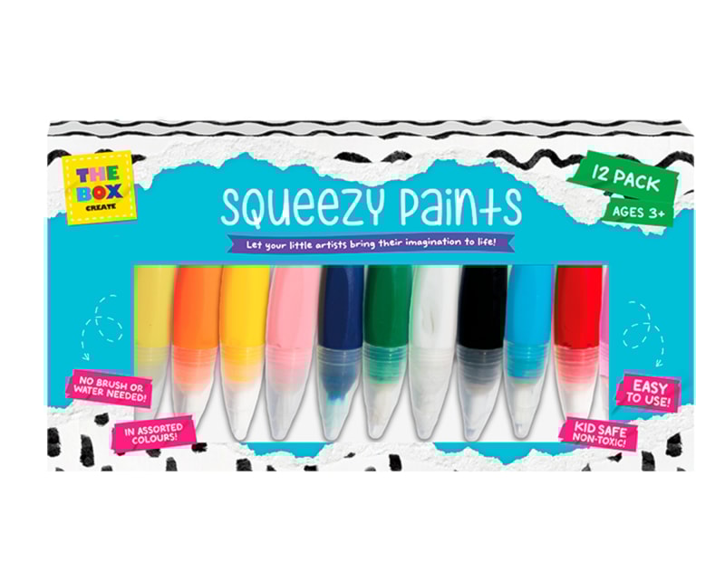 Wholesale Squeezy Paints 12Pk CDU