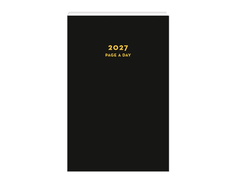 Wholesale 2027 Black A5 Page A Day Diary CDU Wholesale 2027 Black A5 Page A Day Diary CDU