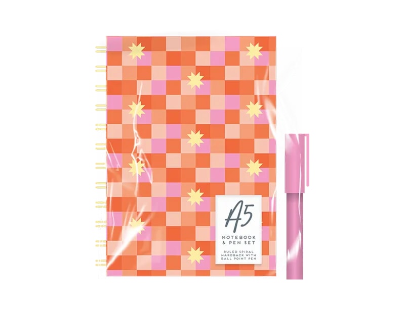 Wholesale A5 Wiro Notebook & Pen Set - Adult