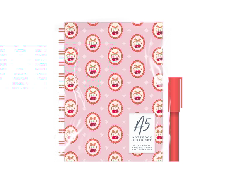 Wholesale A5 Wiro Notebook & Pen Set - Adult Wholesale A5 Wiro Notebook & Pen Set - Adult