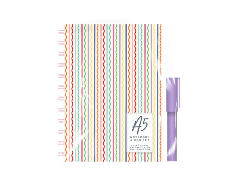 Wholesale A5 Wiro Notebook & Pen Set - Adult