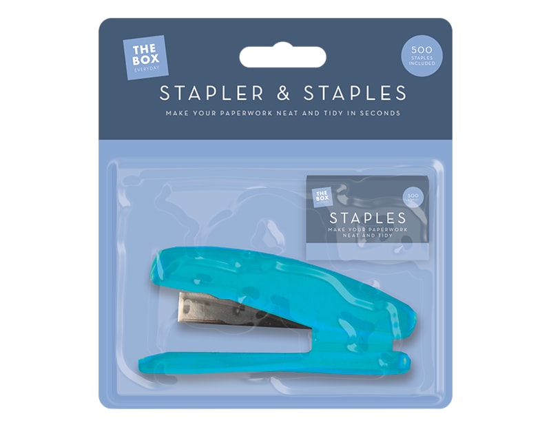Wholesale Stapler & 500 Staples Wholesale Stapler & 500 Staples in Blue