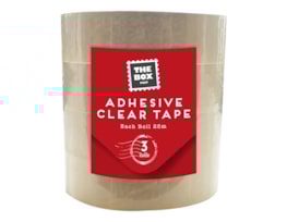 Wholesale Clear Adhesive Tape 3pk 25m