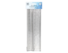 Wholesale Ruler and stencil set 2pk | Gem imports Ltd. Wholesale Ruler and stencil set 2pk | Gem imports Ltd.