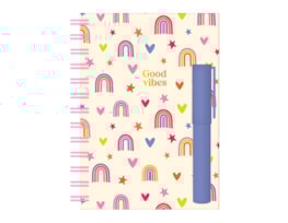 Wholesale A5 Wiro Notepad & Pen set - Kids