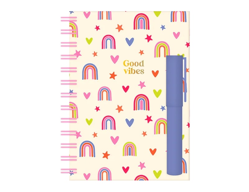 Wholesale A5 Wiro Notepad & Pen set - Kids