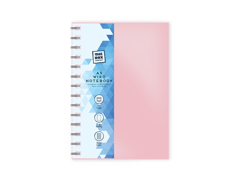 Wholesale A5 Wiro PP Cover Notebook Wholesale A5 Wiro PP Cover Notebook