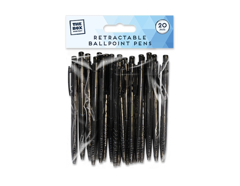 Wholesale Retractable Ballpoint Pens 20pk Wholesale Retractable Ballpoint Pens 20pk