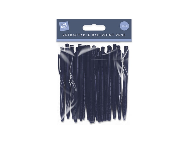 Wholesale Retractable Ballpoint Pens 20pk Wholesale Retractable Ballpoint Pens 20pk