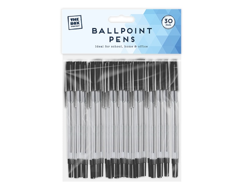 Wholesale Ballpoint Pens 30pk Wholesale Ballpoint Pens 30pk - Black Ink