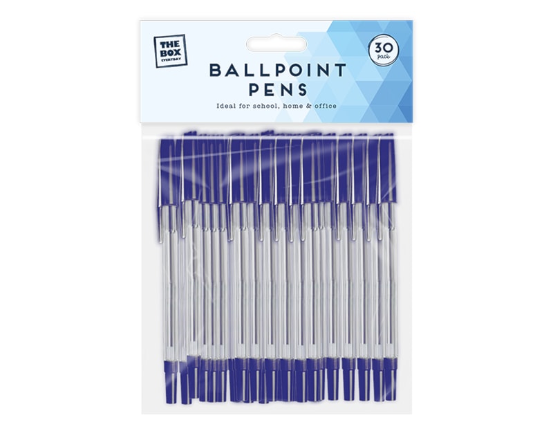 Wholesale Ballpoint Pens 30pk Wholesale Ballpoint Pens 30pk - Blue Ink