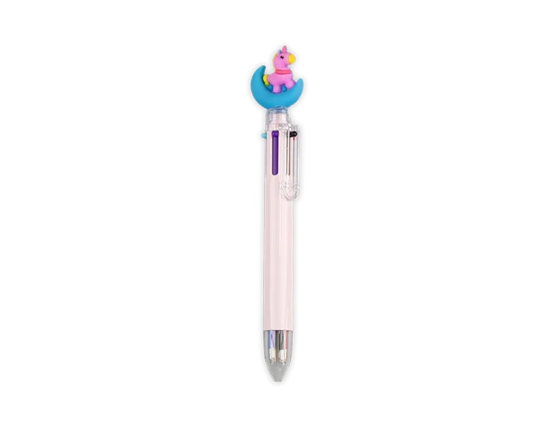 Wholesale Unicorn Novelty 6 Colour Ballpoint Pen CDU