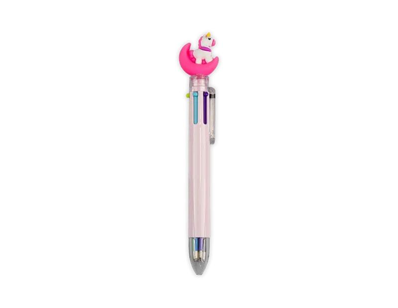 Wholesale Unicorn Novelty 6 Colour Ballpoint Pen CDU