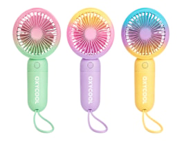 Wholesale Ombre Handheld Fan 17.5cm CDU