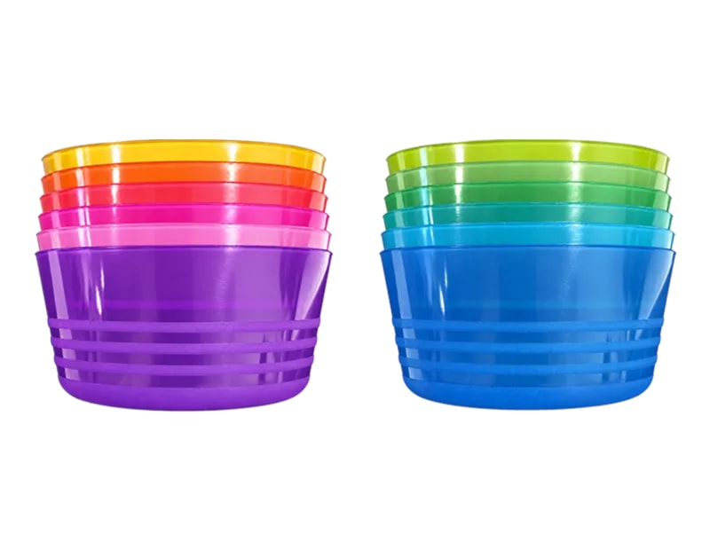 Wholesale Plastic Colourful Bowl 300ml 6PK Wholesale Plastic Colourful Bowl 300ml 6PK