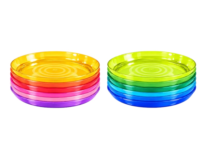 Wholesale Plastic Colourful Plate dia 18.5cm 6PK Wholesale Plastic Colourful Plate dia 18.5cm 6PK