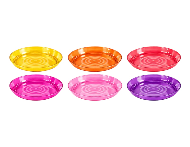 Wholesale Plastic Colourful Plate dia 18.5cm 6PK Wholesale Plastic Colourful Plate dia 18.5cm 6PK