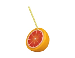 Fruit Printed Tumbler With Straw 450ml Fruit Printed Tumbler With Straw 450ml