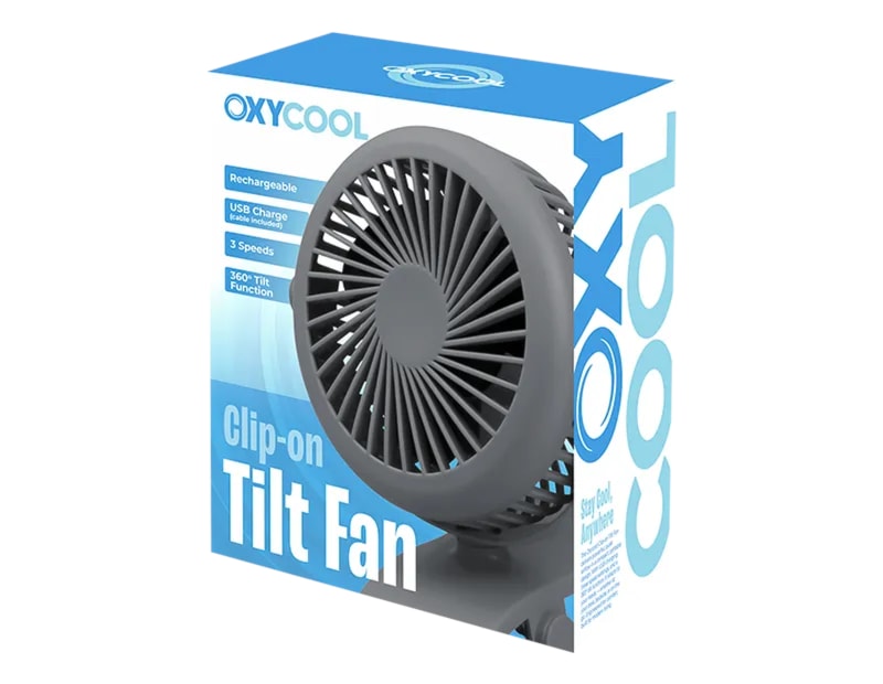 Wholesale Clip-On Tilt Rechargeable Fan