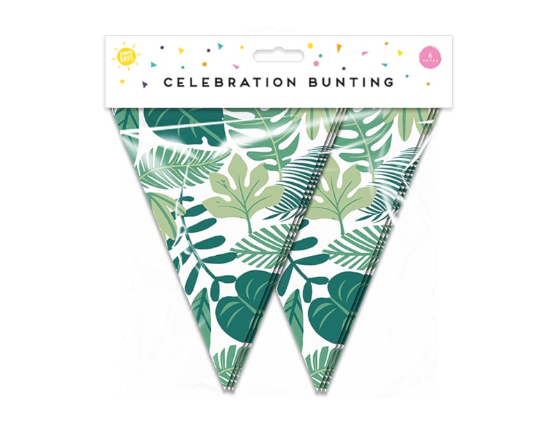 Summer Party Leaf Bunting 15 Flags Summer Party Leaf Bunting 15 Flags