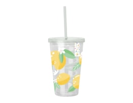 Wholesale Summer Party Fruit Cup & Swirly Straw Wholesale Summer Party Fruit Cup & Swirly Straw