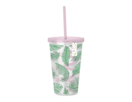 Wholesale Summer Party Leaf Cup & Swirly Straw Wholesale Summer Party Leaf Cup & Swirly Straw