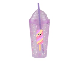 Ice Cream Double Wall Tumbler With Straw Ice Cream Double Wall Tumbler With Straw
