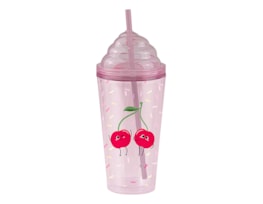 Ice Cream Double Wall Tumbler With Straw Ice Cream Double Wall Tumbler With Straw