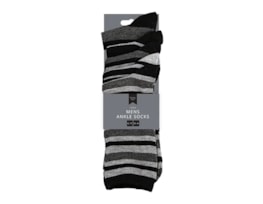 Wholesale Mens Stripe Ankle Socks 5 Pairs