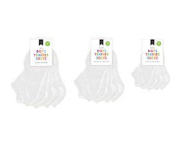 Wholesale Boys Plain Trainer Socks 5pk