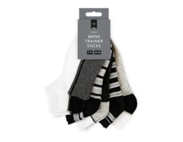 Wholesale Men's Stripe Trainer Socks 5pk