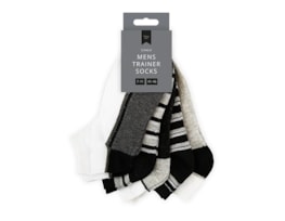 Wholesale Men's Stripe Trainer Socks 5pk Wholesale Men's Stripe Trainer Socks 5pk