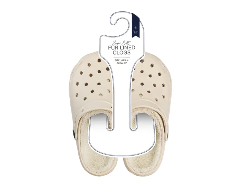 Wholesale Ladies Fur Lined Clogs